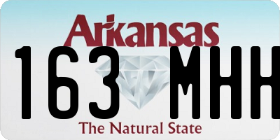 AR license plate 163MHH