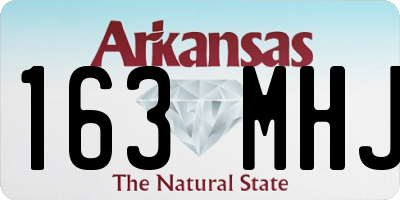 AR license plate 163MHJ