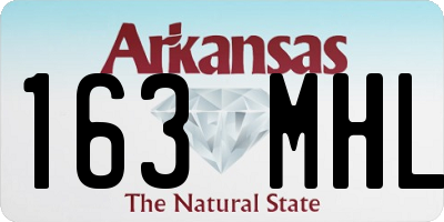 AR license plate 163MHL