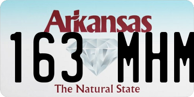 AR license plate 163MHM