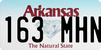 AR license plate 163MHN