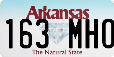 AR license plate 163MHO