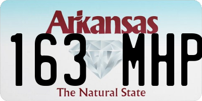 AR license plate 163MHP