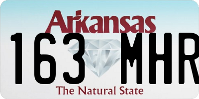AR license plate 163MHR