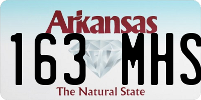 AR license plate 163MHS