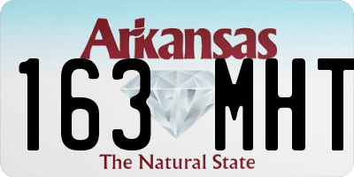 AR license plate 163MHT