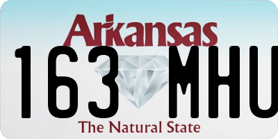 AR license plate 163MHU