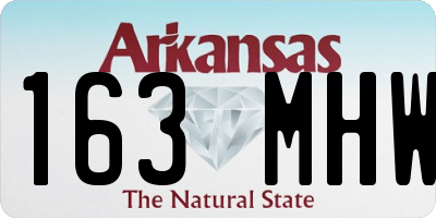 AR license plate 163MHW