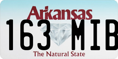 AR license plate 163MIB