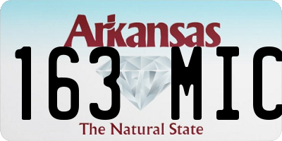 AR license plate 163MIC
