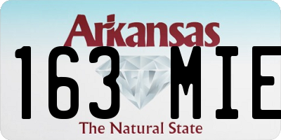 AR license plate 163MIE