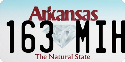 AR license plate 163MIH