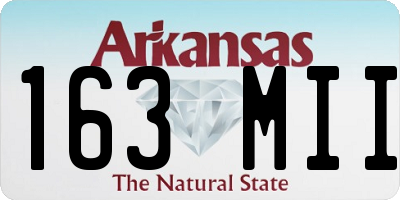 AR license plate 163MII