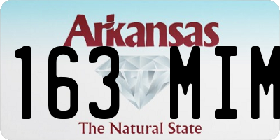 AR license plate 163MIM