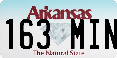 AR license plate 163MIN