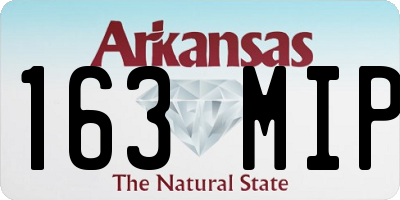 AR license plate 163MIP