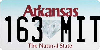 AR license plate 163MIT