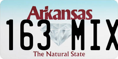 AR license plate 163MIX