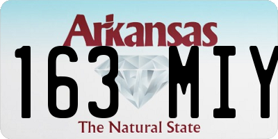 AR license plate 163MIY