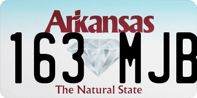 AR license plate 163MJB