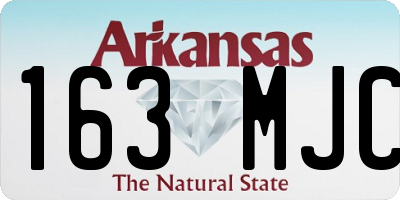 AR license plate 163MJC