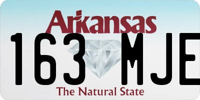 AR license plate 163MJE
