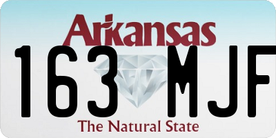AR license plate 163MJF
