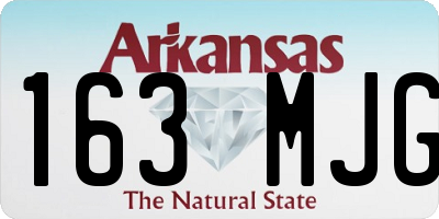AR license plate 163MJG