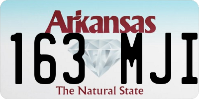 AR license plate 163MJI