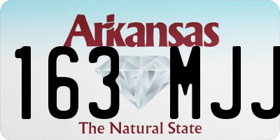 AR license plate 163MJJ