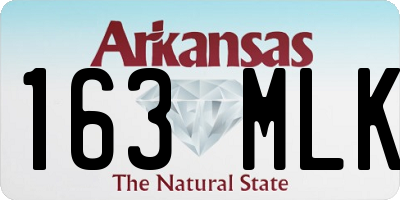 AR license plate 163MLK