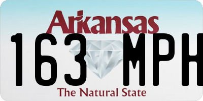 AR license plate 163MPH