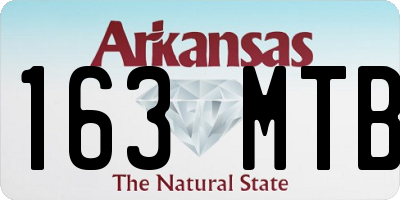 AR license plate 163MTB