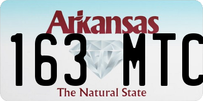 AR license plate 163MTC