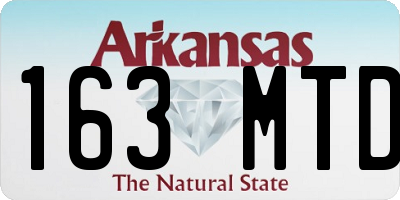 AR license plate 163MTD