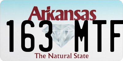 AR license plate 163MTF