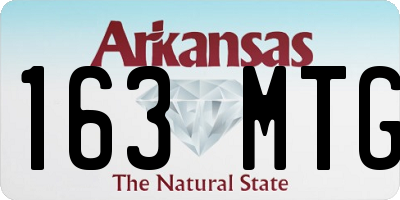 AR license plate 163MTG