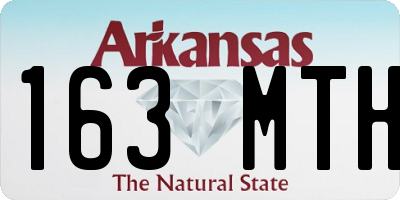 AR license plate 163MTH