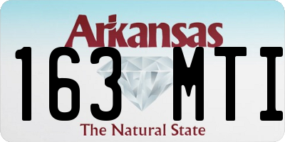 AR license plate 163MTI