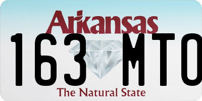 AR license plate 163MTO