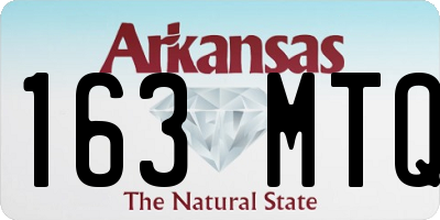 AR license plate 163MTQ