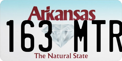 AR license plate 163MTR