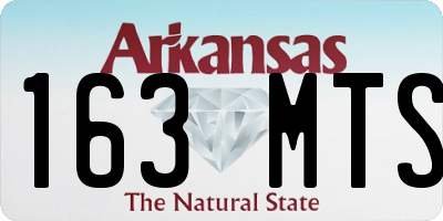 AR license plate 163MTS