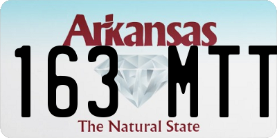 AR license plate 163MTT
