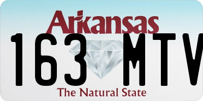 AR license plate 163MTV