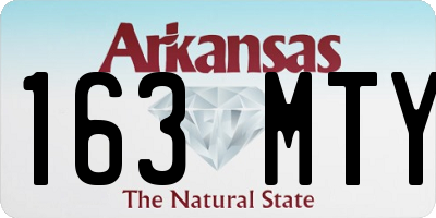 AR license plate 163MTY