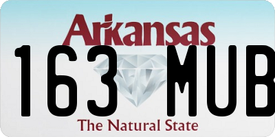 AR license plate 163MUB