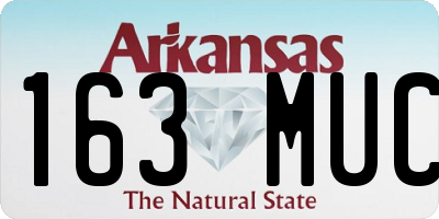 AR license plate 163MUC