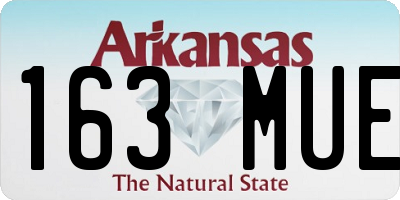 AR license plate 163MUE