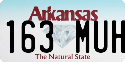 AR license plate 163MUH